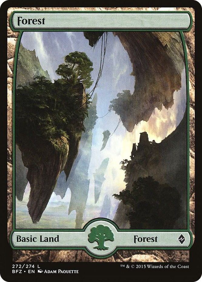 Forest (272) - Full Art #272 L - Battle for Zendikar Pokemon card