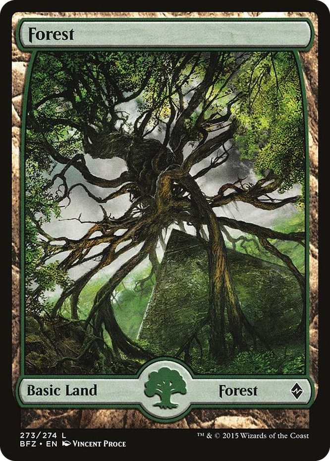 Forest (273) - Full Art #273 L - Battle for Zendikar Pokemon card