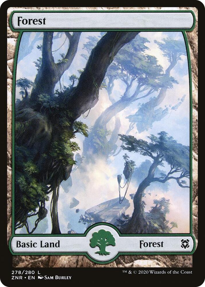 0278 Forest (278) - Full Art L Zendikar Rising
