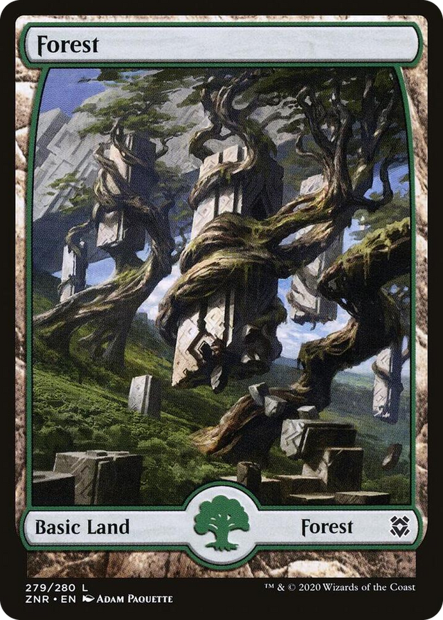 0279 Forest (279) - Full Art L Zendikar Rising