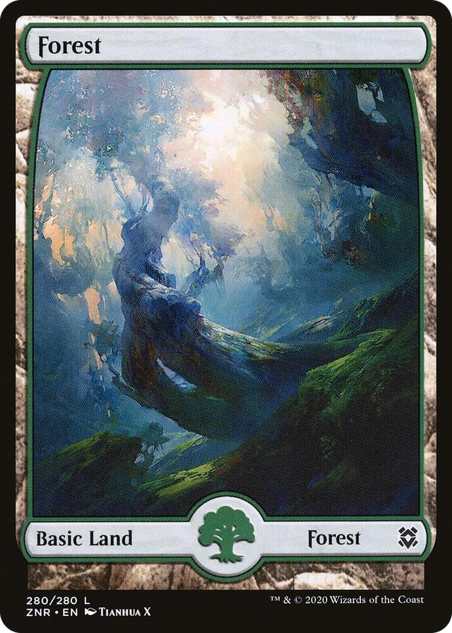 0280 Forest (280) - Full Art L Zendikar Rising