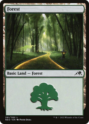 0291 Forest (291) L Kamigawa: Neon Dynasty