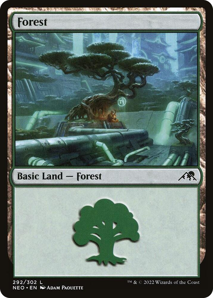 0292 Forest (292) L Kamigawa: Neon Dynasty