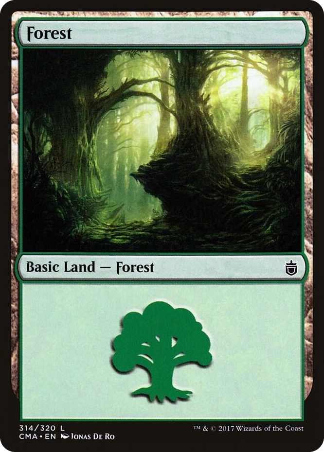 Forest (314) #314 L - Commander Anthology Pokemon card
