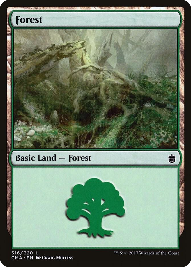 Forest (316) #316 L - Commander Anthology Pokemon card