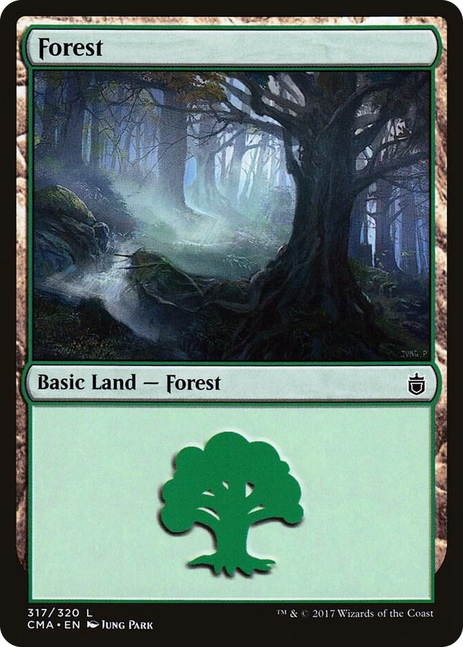 Forest (317) #317 L - Commander Anthology Pokemon card