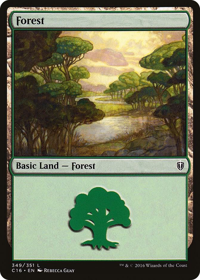 Forest (349) #349 L - Commander 2016 Pokemon card