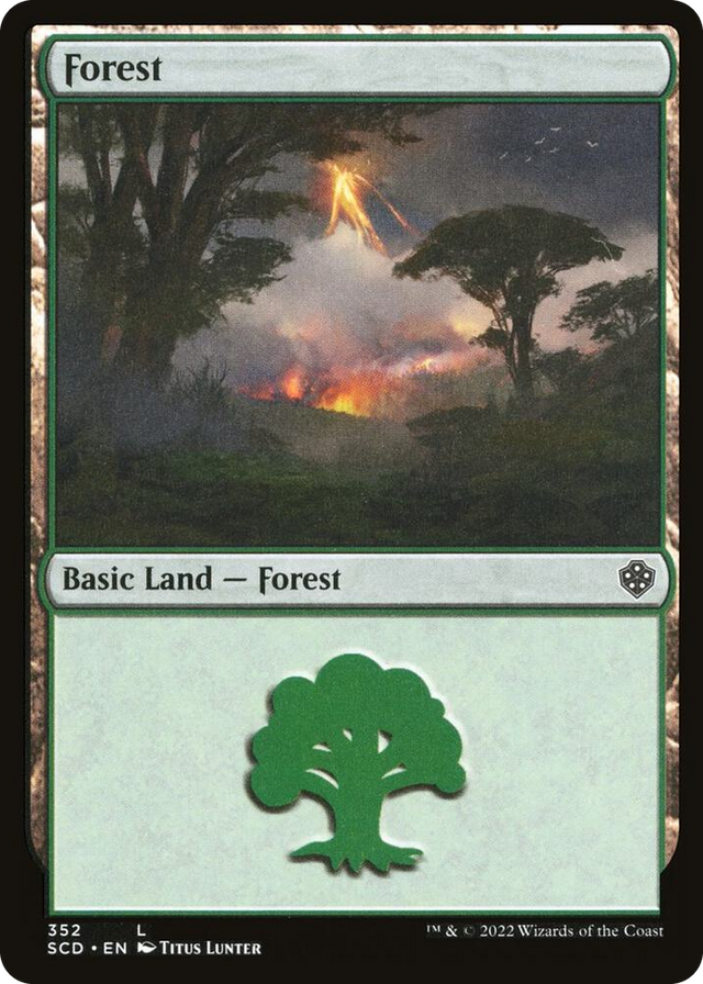 0352 Forest (352) L Starter Commander Decks