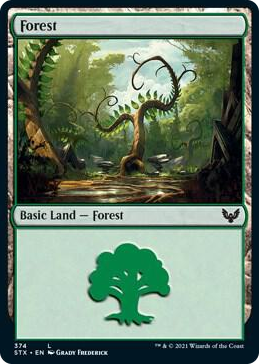 0374 Forest (374) L Strixhaven: School of Mages