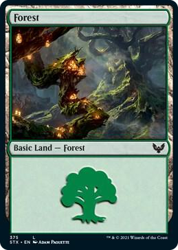 0375 Forest (375) L Strixhaven: School of Mages