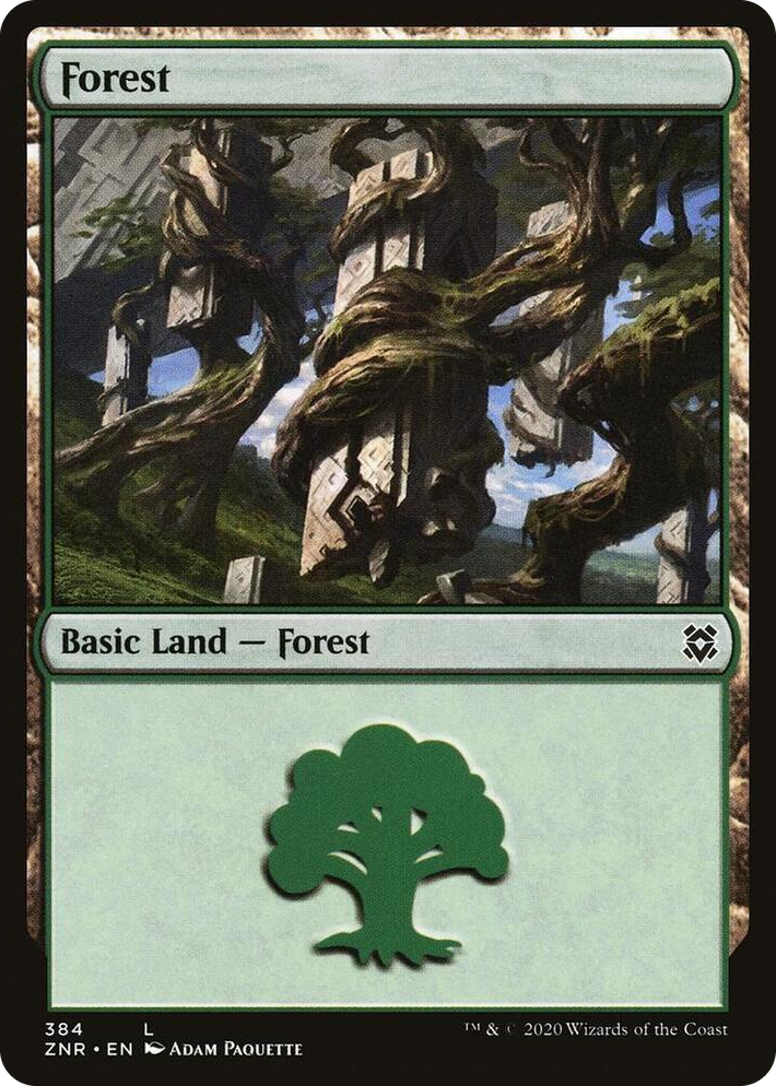 0384 Forest L Zendikar Rising