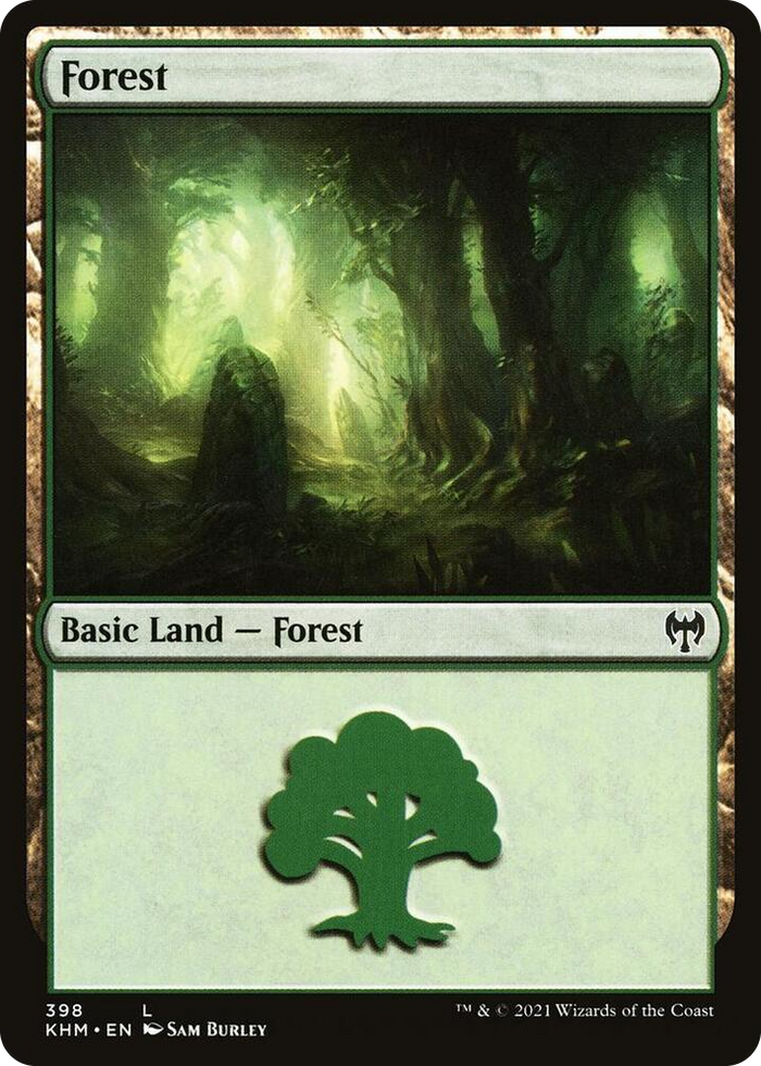 Forest #398 L - Kaldheim Pokemon card