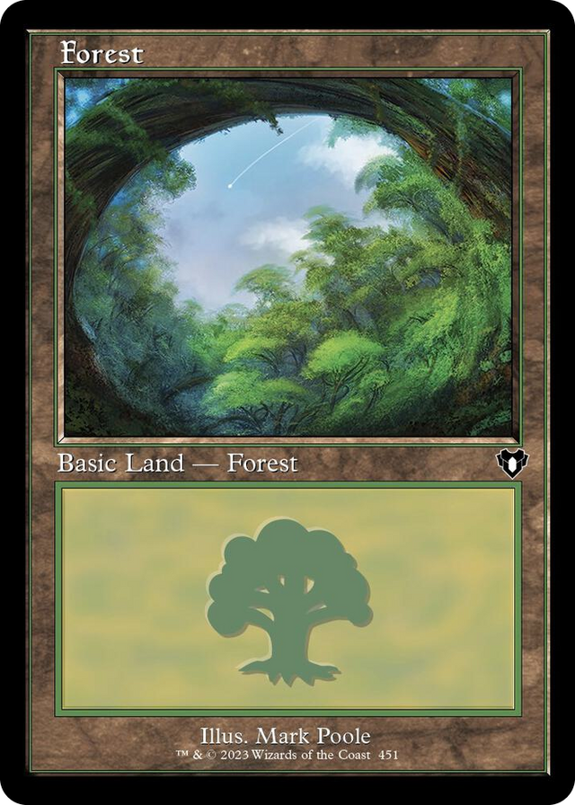0451 Forest (451) (Retro Frame) L Commander Masters