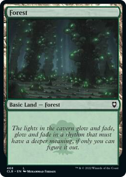 Forest (468) #468 L - Commander Legends: Battle for Baldur's Gate Pokemon card