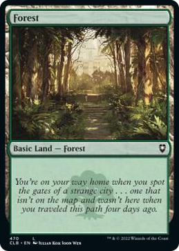 Forest (470) #470 L - Commander Legends: Battle for Baldur's Gate Pokemon card