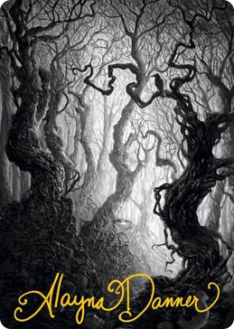 0080 Forest Art Card (80/81) (Gold-Stamped Signature) S Art Series: Innistrad: Midnight Hunt