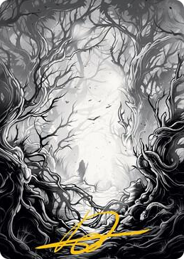 0081 Forest Art Card (81/81) (Gold-Stamped Signature) S Art Series: Innistrad: Midnight Hunt