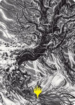 0081 Forest Art Card (Gold-Stamped) S Art Series: Innistrad: Crimson Vow