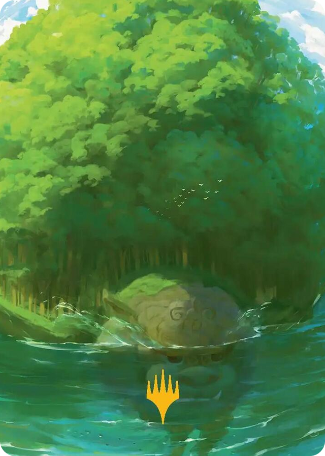 0054 Forest Art Card (Gold-Stamped Planeswalker Symbol) S Art Series: Avatar: The Last Airbender