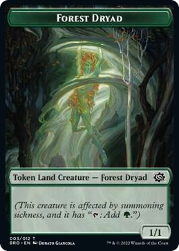 0003 Forest Dryad Token T The Brothers' War