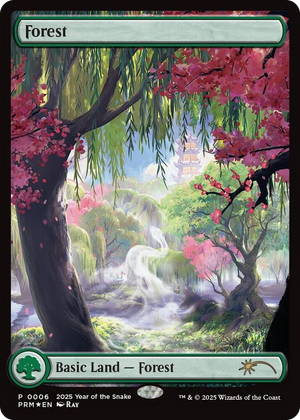 0006 Forest (Year of the Snake 2025) P Standard Showdown Promos