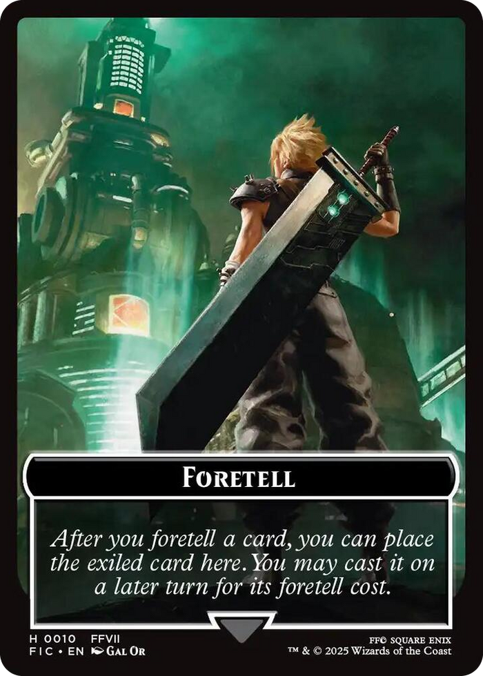 Foretell // Treasure Double-Sided Token #10 T - Commander: FINAL FANTASY Pokemon card
