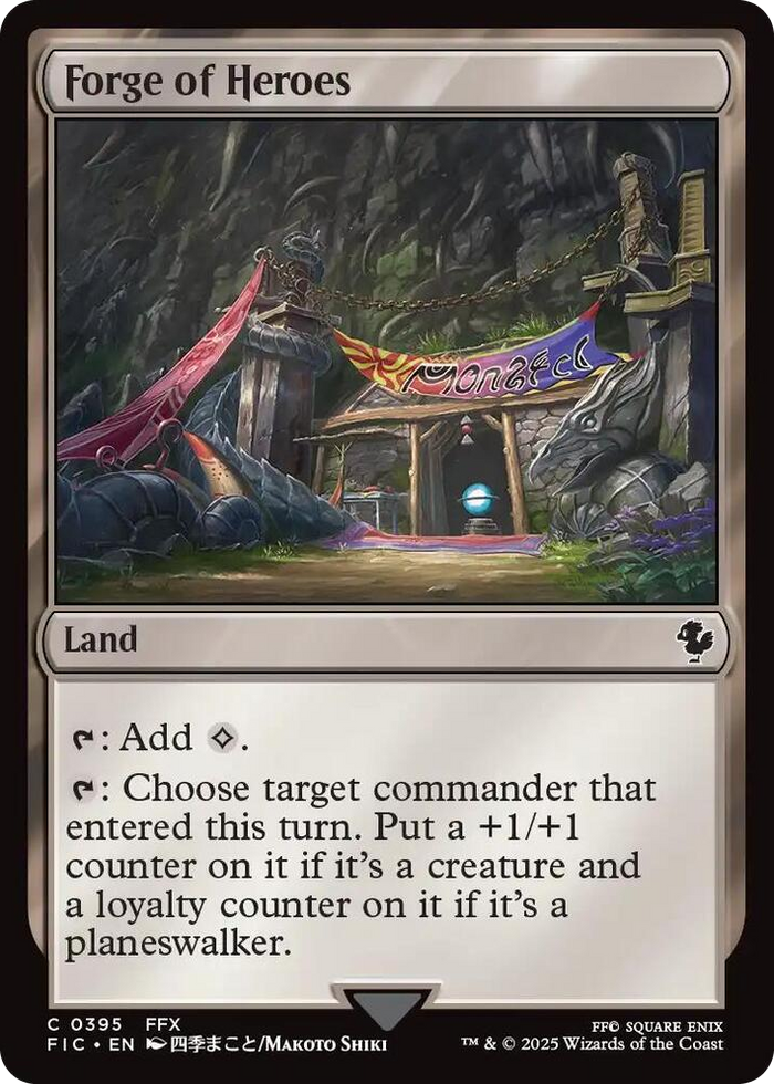 Forge of Heroes (Surge Foil) #395 C - Commander: FINAL FANTASY Pokemon card