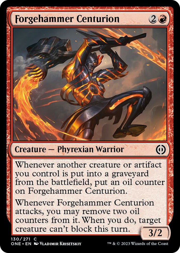 Forgehammer Centurion #130 C - Phyrexia: All Will Be One Pokemon card