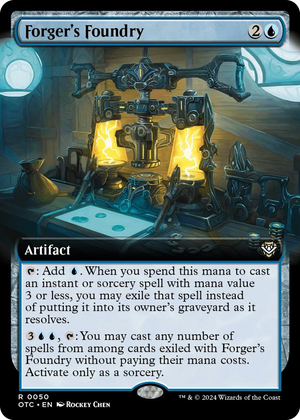 0050 Forger's Foundry (Extended Art) R Commander: Outlaws of Thunder Junction