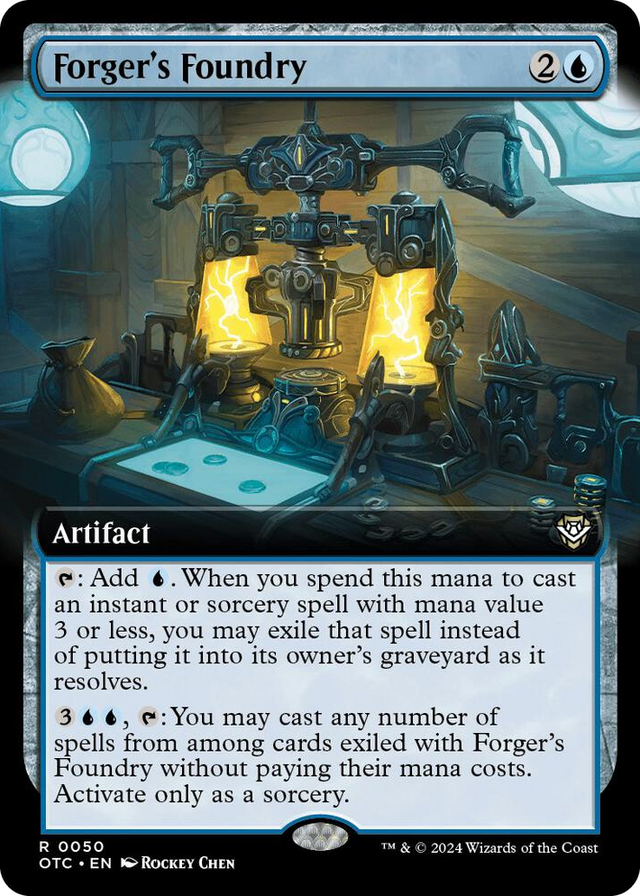 0050 Forger's Foundry (Extended Art) R Commander: Outlaws of Thunder Junction