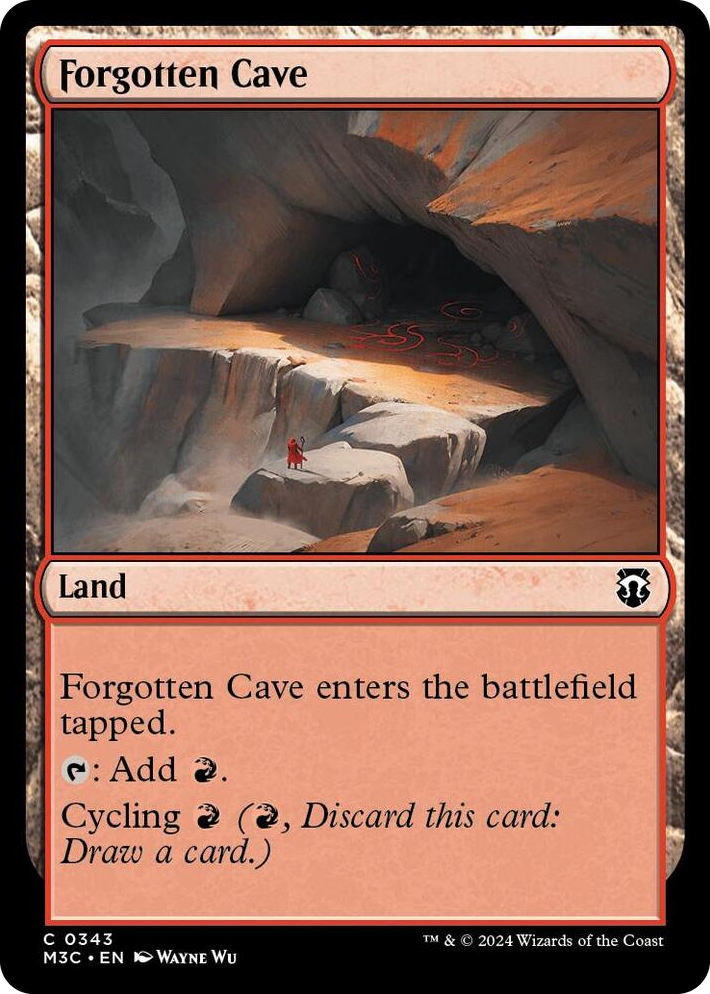 0343 Forgotten Cave U Commander: Modern Horizons 3