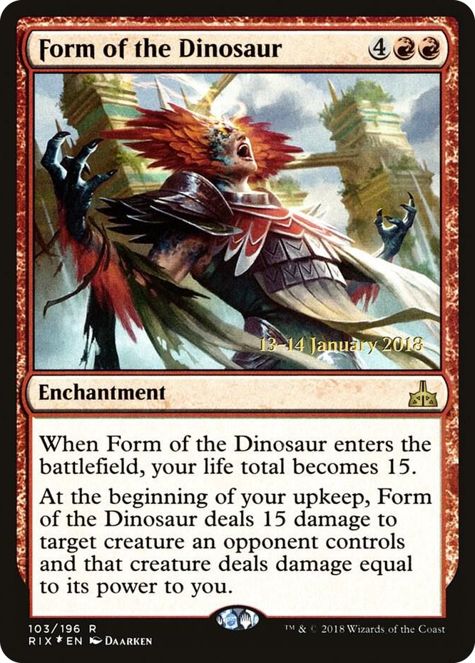 0103 Form of the Dinosaur R Prerelease Cards