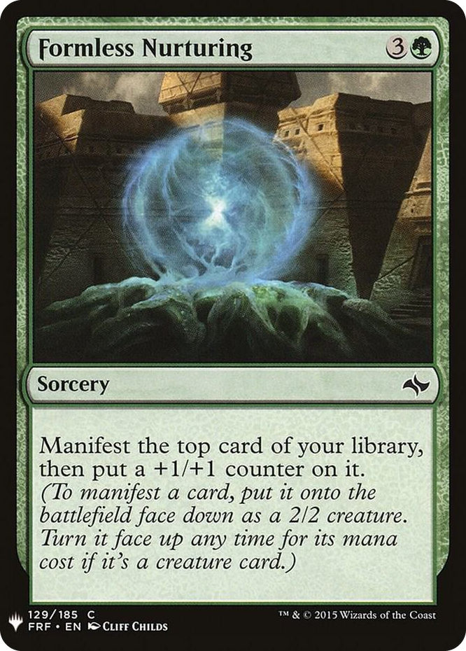 Formless Nurturing #129 C - The List Reprints Pokemon card