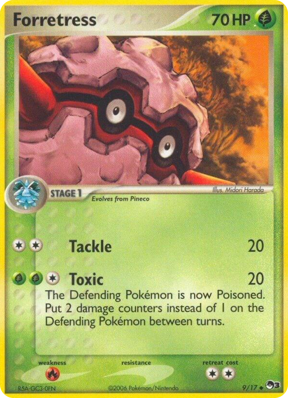 0009 Forretress Uncommon POP Series 3