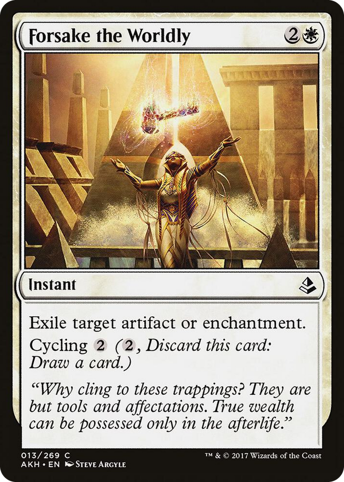 Forsake the Worldly #13 C - Amonkhet Pokemon card