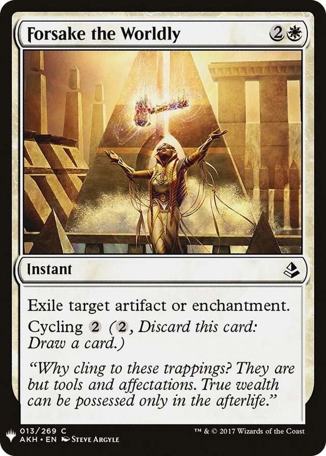 0013 Forsake the Worldly C The List Reprints