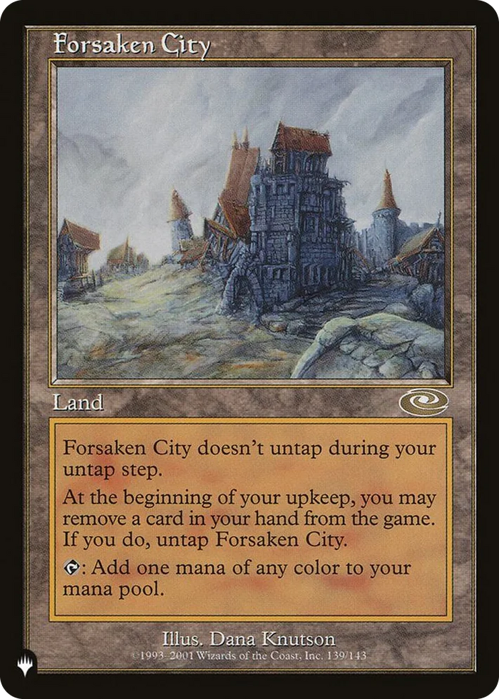 0139 Forsaken City R The List Reprints