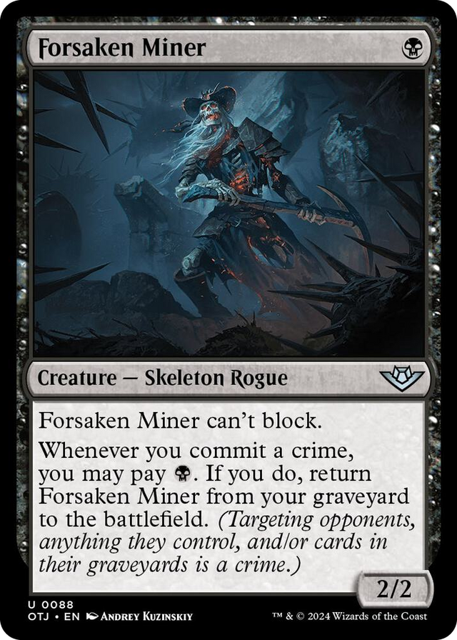 0088 Forsaken Miner U Outlaws of Thunder Junction