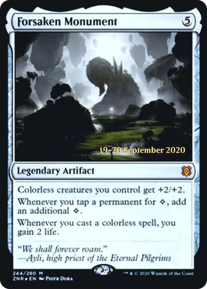 Forsaken Monument #244 M - Prerelease Cards Pokemon card