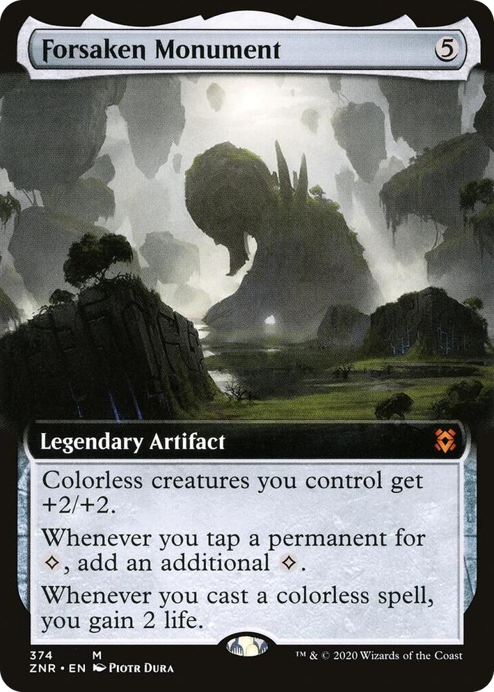 0374 Forsaken Monument (Extended Art) M Zendikar Rising