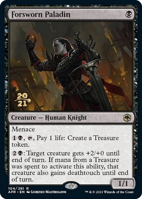 0104 Forsworn Paladin R Prerelease Cards