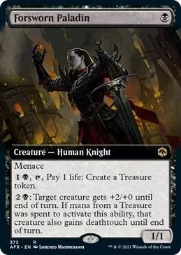 0375 Forsworn Paladin (Extended Art) R Adventures in the Forgotten Realms