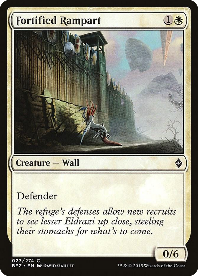 0027 Fortified Rampart C Battle for Zendikar