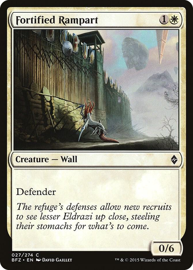 Fortified Rampart #27 C - Battle for Zendikar Pokemon card