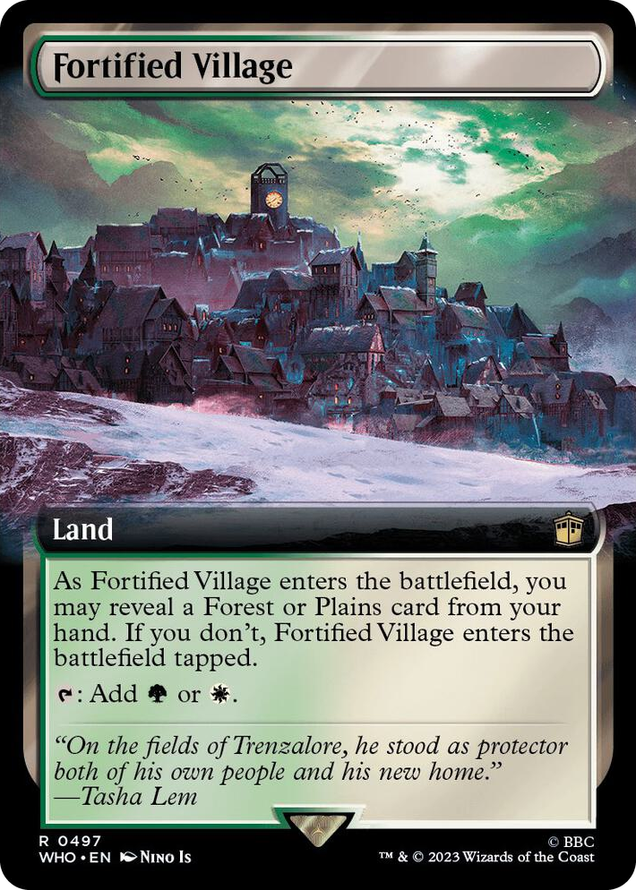 0497 Fortified Village (Extended Art) R Universes Beyond: Doctor Who