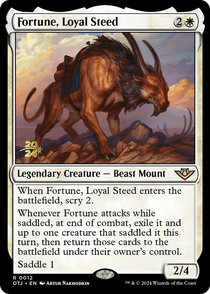 0012 Fortune, Loyal Steed R Prerelease Cards