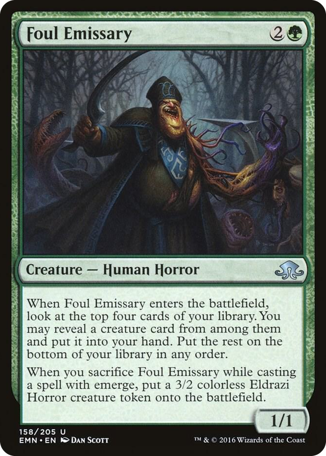 Foul Emissary #158 U - Eldritch Moon Pokemon card