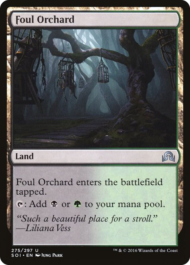 Foul Orchard #275 U - Shadows over Innistrad Pokemon card