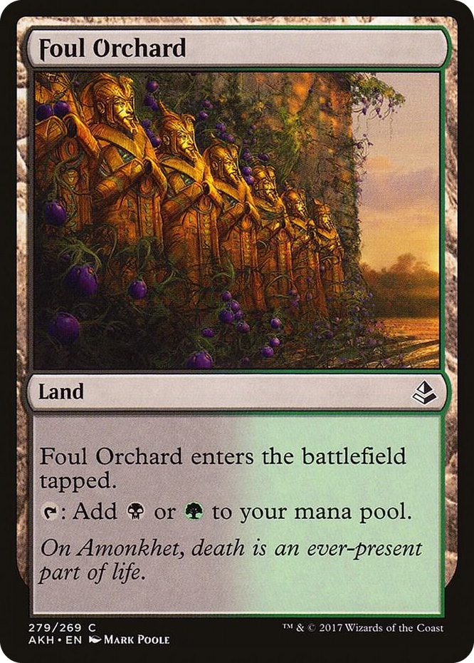 Foul Orchard #279 C - Amonkhet Pokemon card