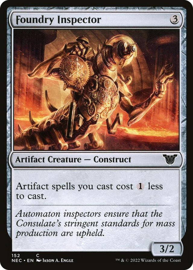0152 Foundry Inspector C Commander: Kamigawa: Neon Dynasty